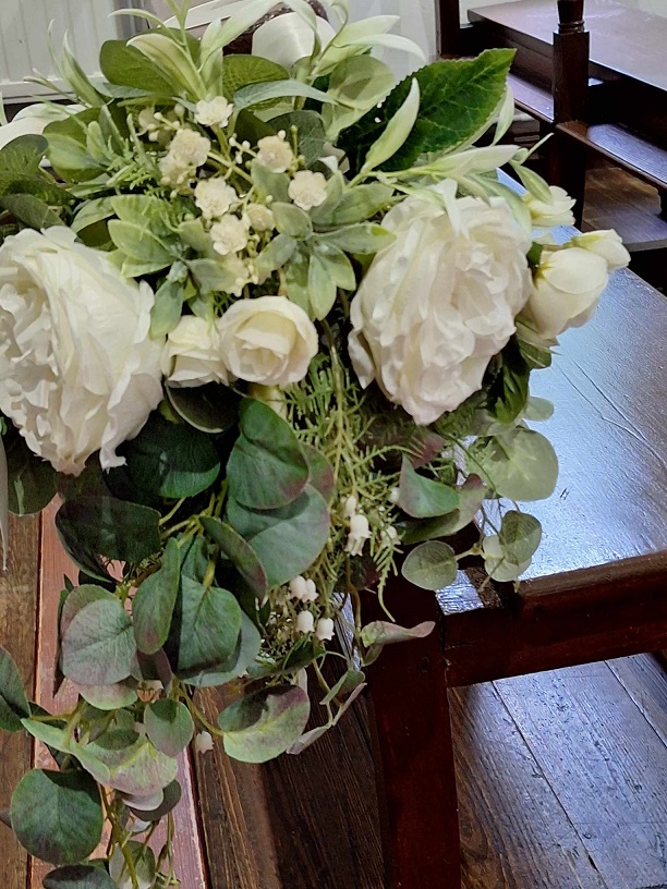 Pew ends in Brooklodge chapel