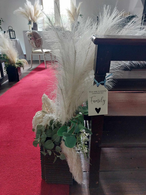 Pampas wedding decoration