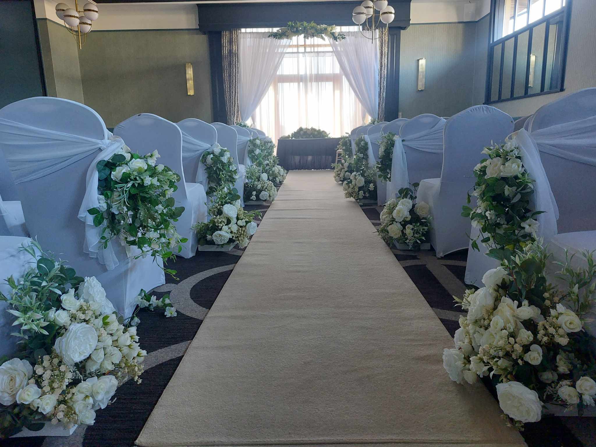 Wedding decor in the Arklow Bay Hotel