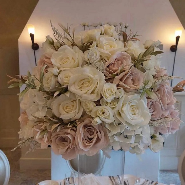 Pale pink Floral Centerpiece