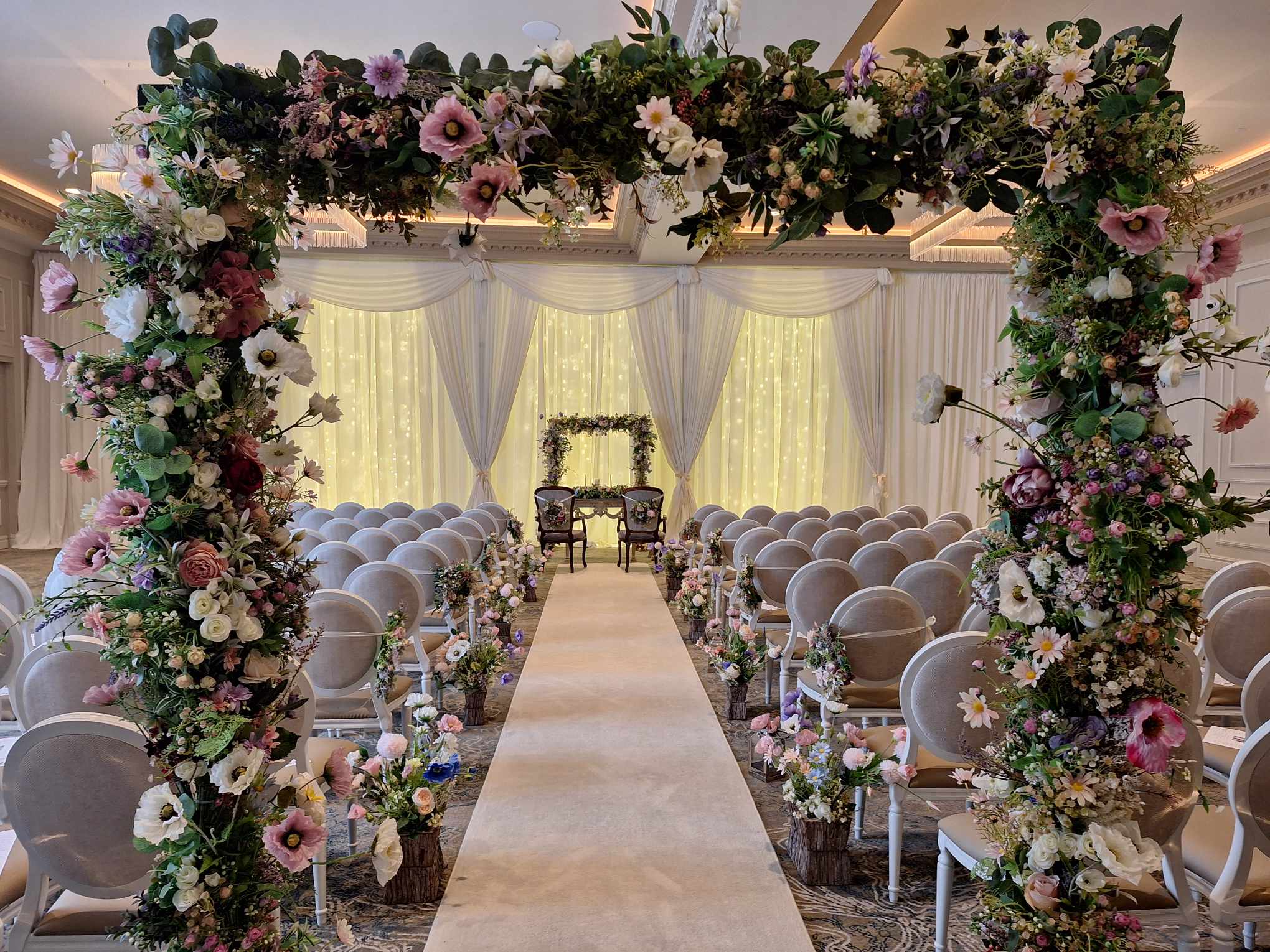 wildflower wedding ceremony